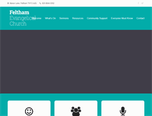 Tablet Screenshot of felthamevangelicalchurch.org.uk